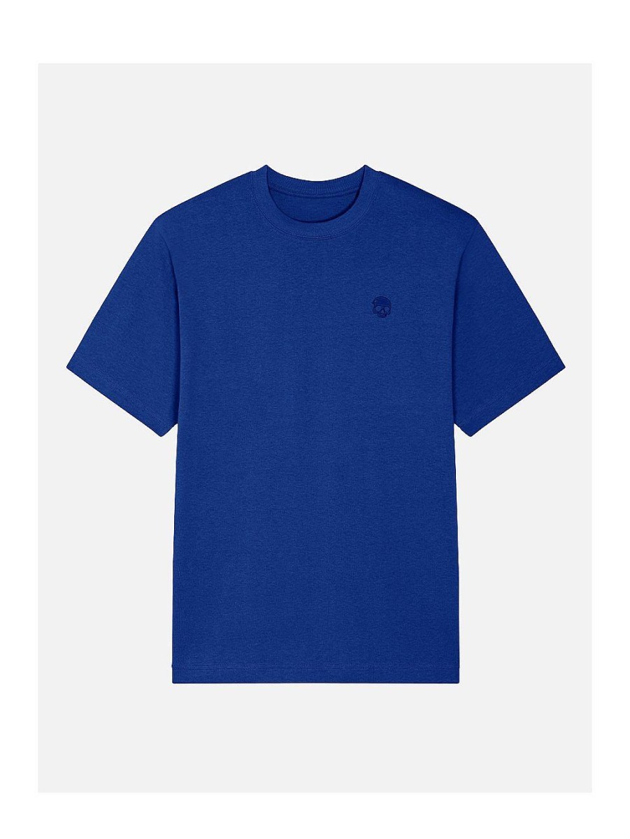 Men NEVER ENOUGH T-Shirts | Basic Blue Premium Oversize T-Shirt