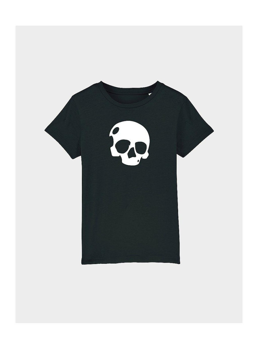 Kids NEVER ENOUGH | Big White Skull Kid'S T-Shirt