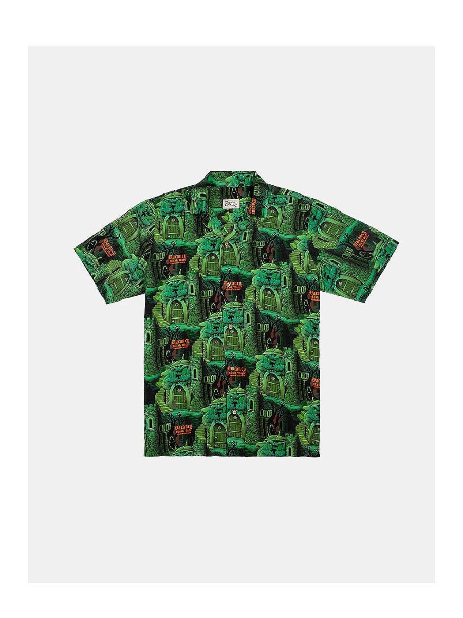 Men|The Dudes Factory NEVER ENOUGH Shirts | Hawaiian Shirt Mortar Green