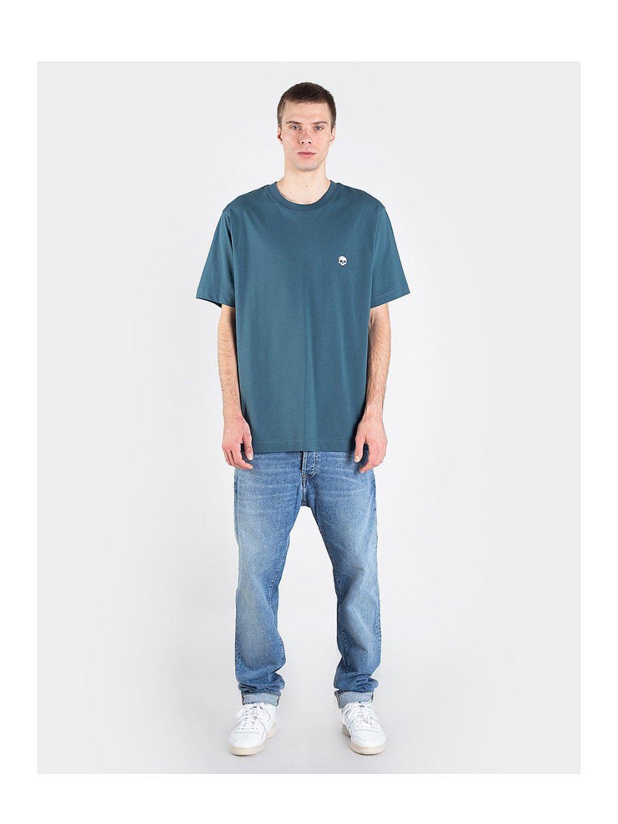 Men NEVER ENOUGH T-Shirts | Basic Petrol Green Premium Oversize T-Shirt