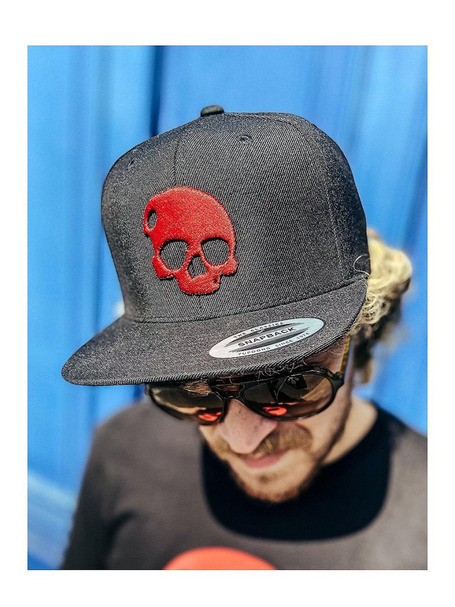 Accessories NEVER ENOUGH | Red Skull Snapback