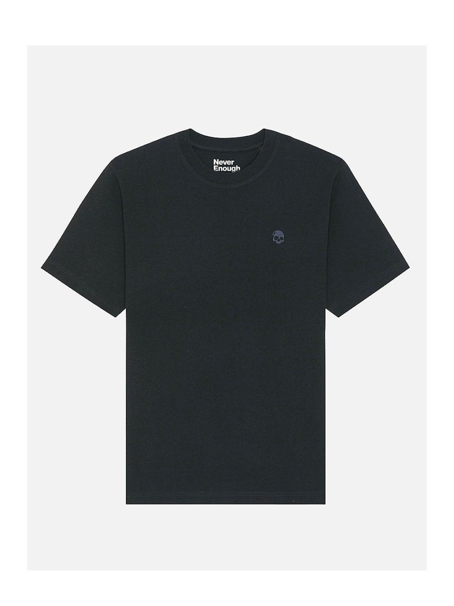 Men NEVER ENOUGH T-Shirts | Basic Black Premium Oversize T-Shirt