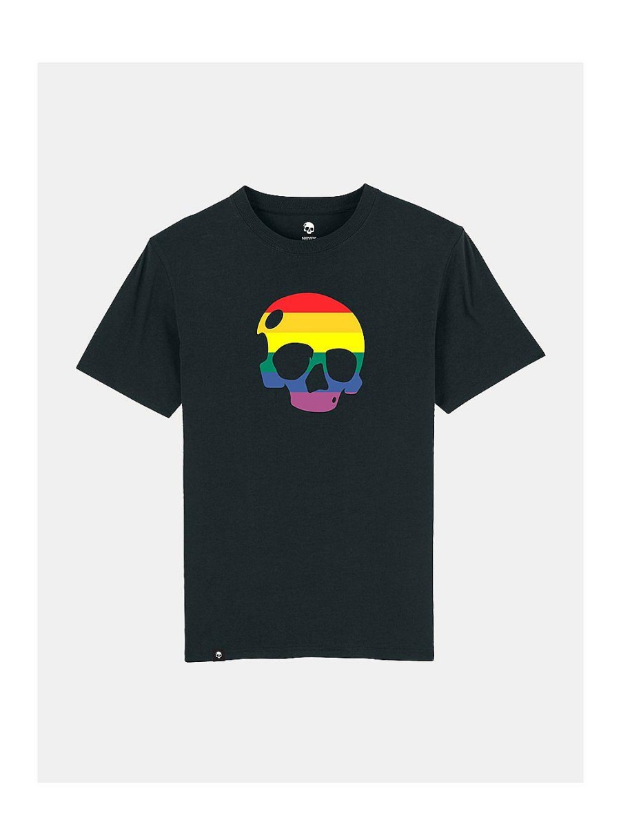 Men|Women NEVER ENOUGH T-Shirts | Big Rainbow Skull T-Shirt