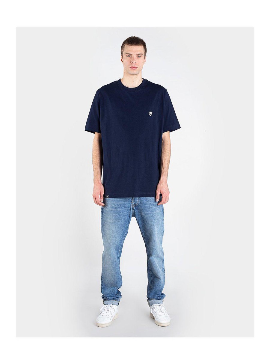 Men NEVER ENOUGH T-Shirts | Basic Navy Blue Premium Oversize T-Shirt