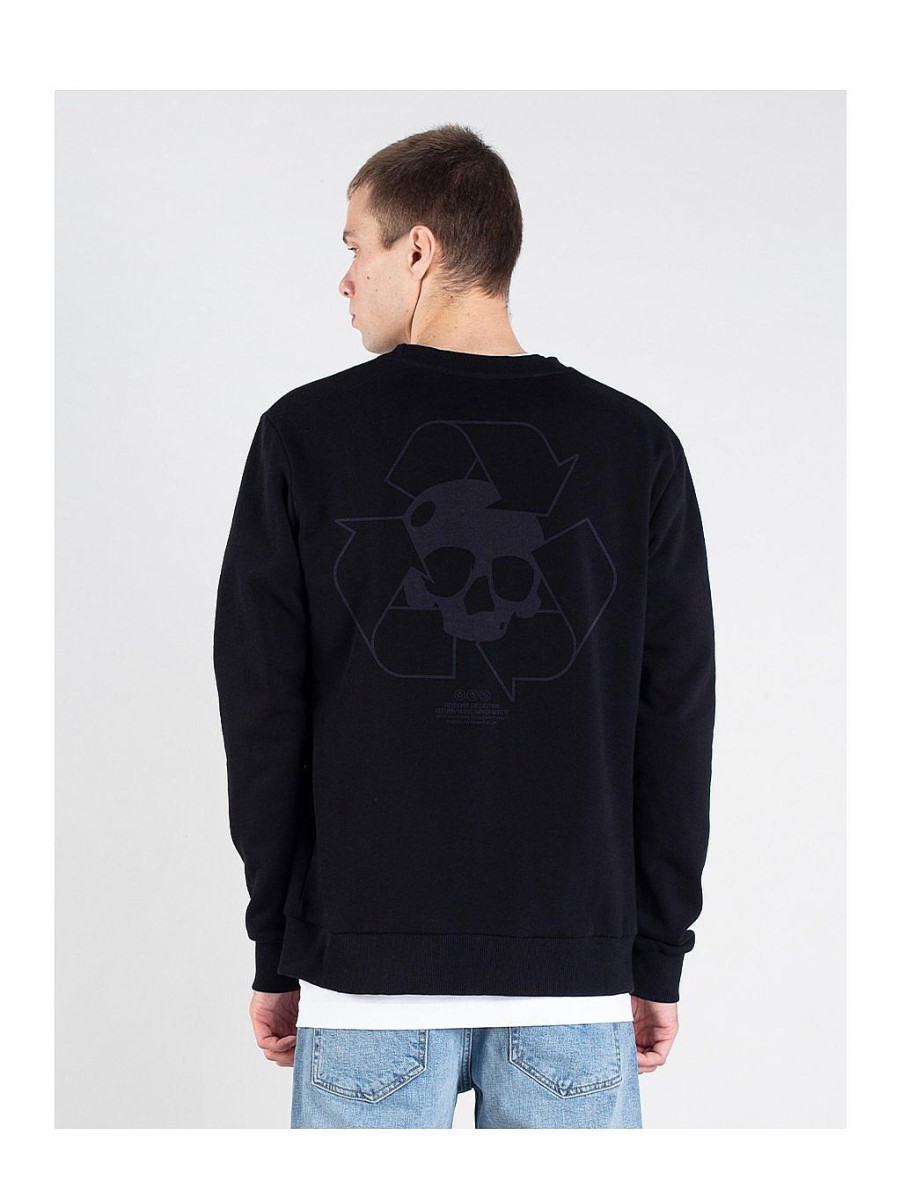 Men NEVER ENOUGH Crewnecks/Hoodies | Crewneck Revolver Korben Nilcott® Recycled Backprint