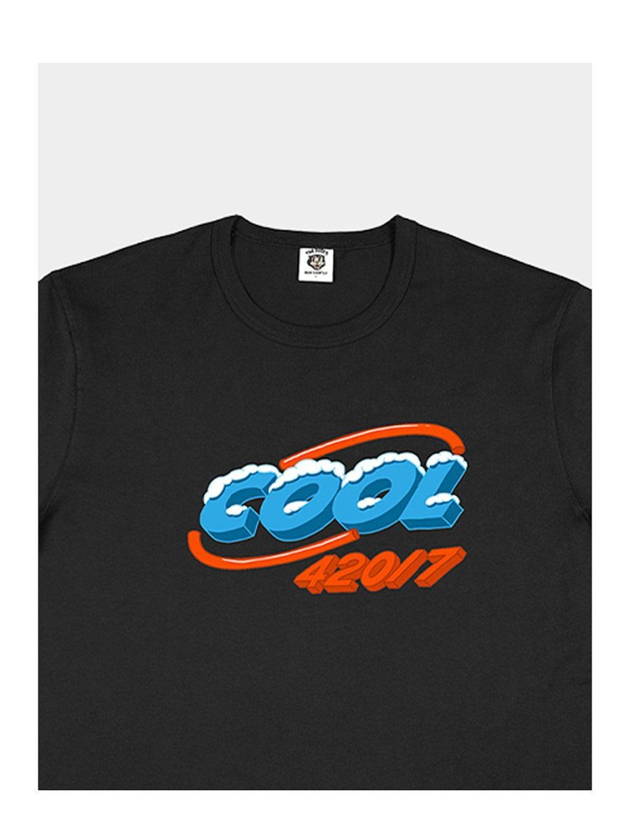 Men|The Dudes Factory NEVER ENOUGH T-Shirts | Cool 420 Black T-Shirt