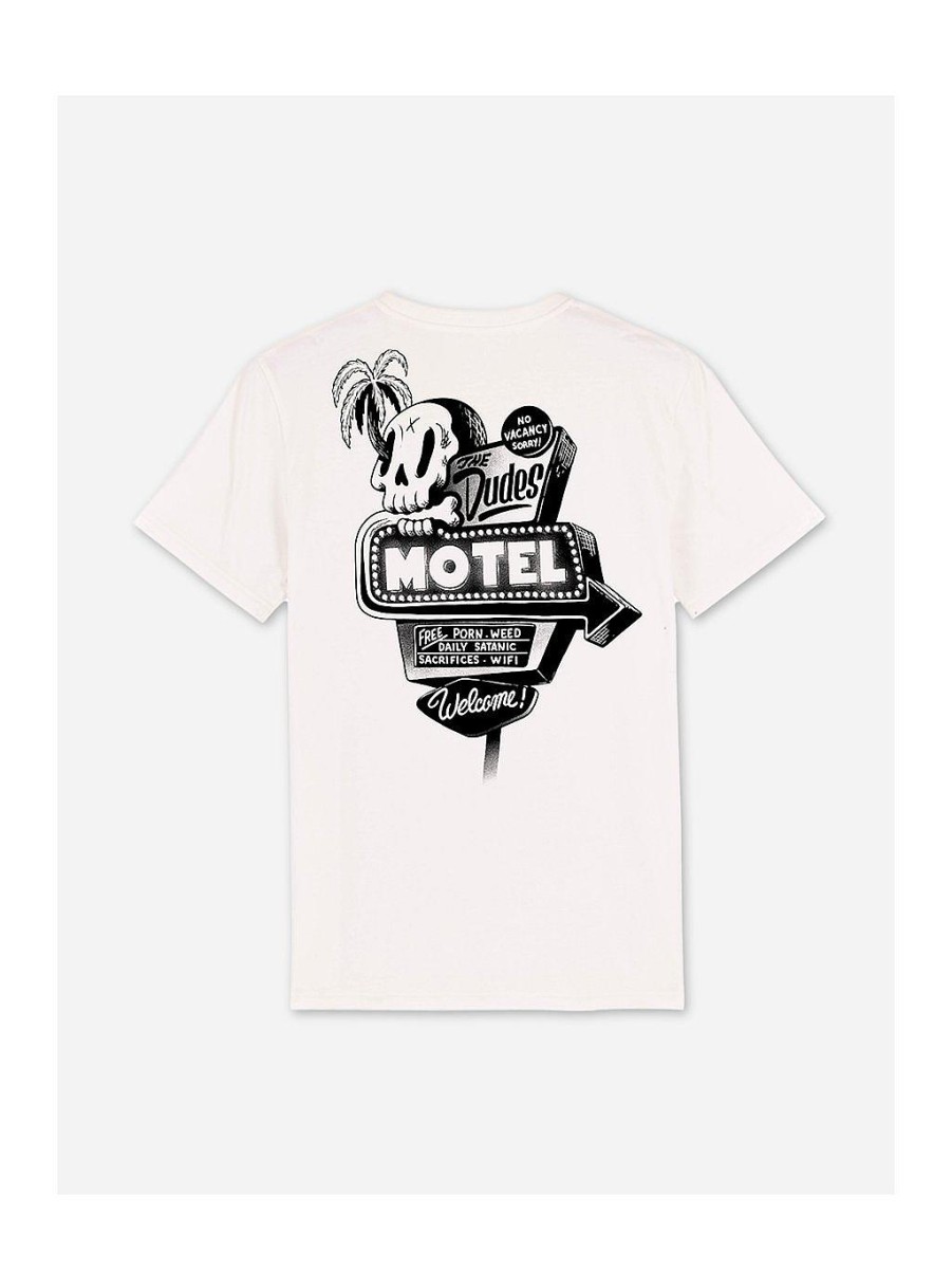 Men|The Dudes Factory NEVER ENOUGH T-Shirts | Motel Off-White T-Shirt