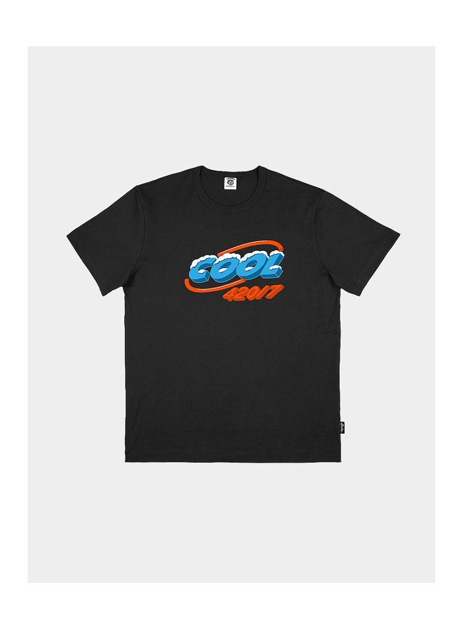 Men|The Dudes Factory NEVER ENOUGH T-Shirts | Cool 420 Black T-Shirt