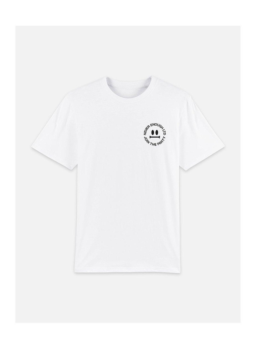 Men NEVER ENOUGH T-Shirts | Boney White T-Shirt